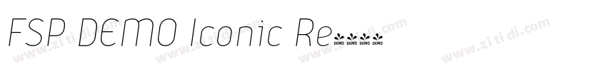 FSP DEMO Iconic Re字体转换 FSP DEMO Iconic Re字体转换